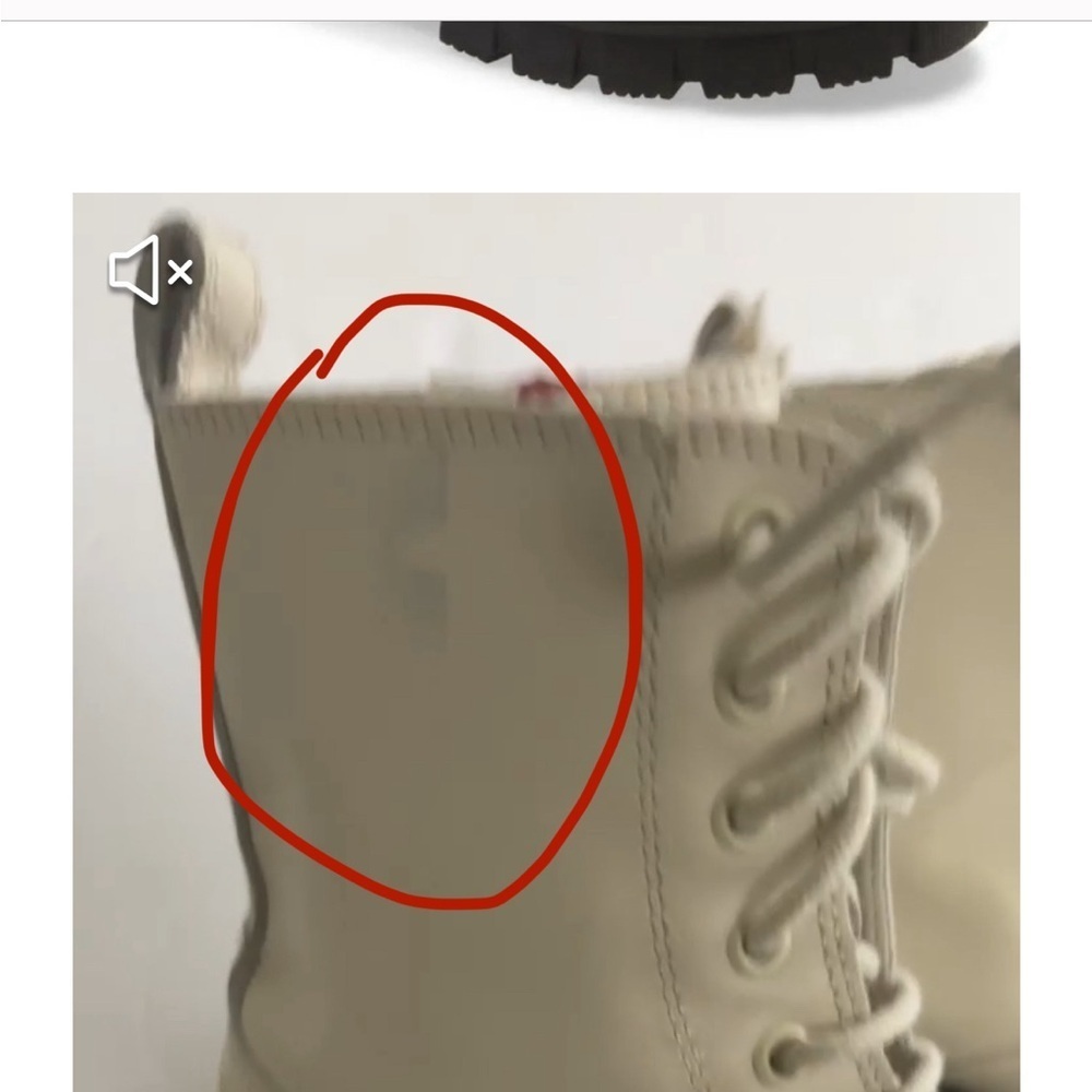 Topshop Leather Women’s Ava Platform Lace Up Combat Boots Size 39 or 8.5US - Picture 8 of 10